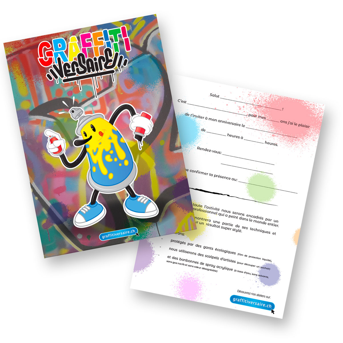 graffitiversaire carton-invitation-montage